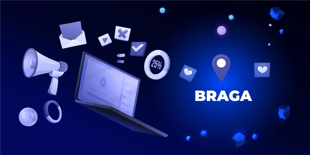 Infografia em relação ao Marketing Digital em Braga