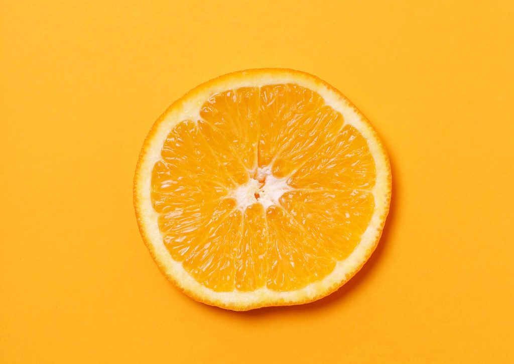 Citrus. Lemon on a yellow background